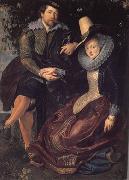 Peter Paul Rubens The Artist and his Wife in a Honeysuckle Bower (mk01) painting